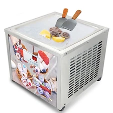 90% New Kolice Countertop Fried Ice Cream Machine 18"X18" Pan-Auto Defrost