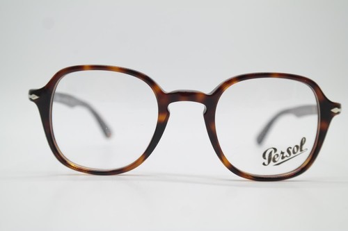 Vintage Brille Persol 3142-V Braun Silber Oval Brillengestell eyeglasses - 第 1/6 張圖片