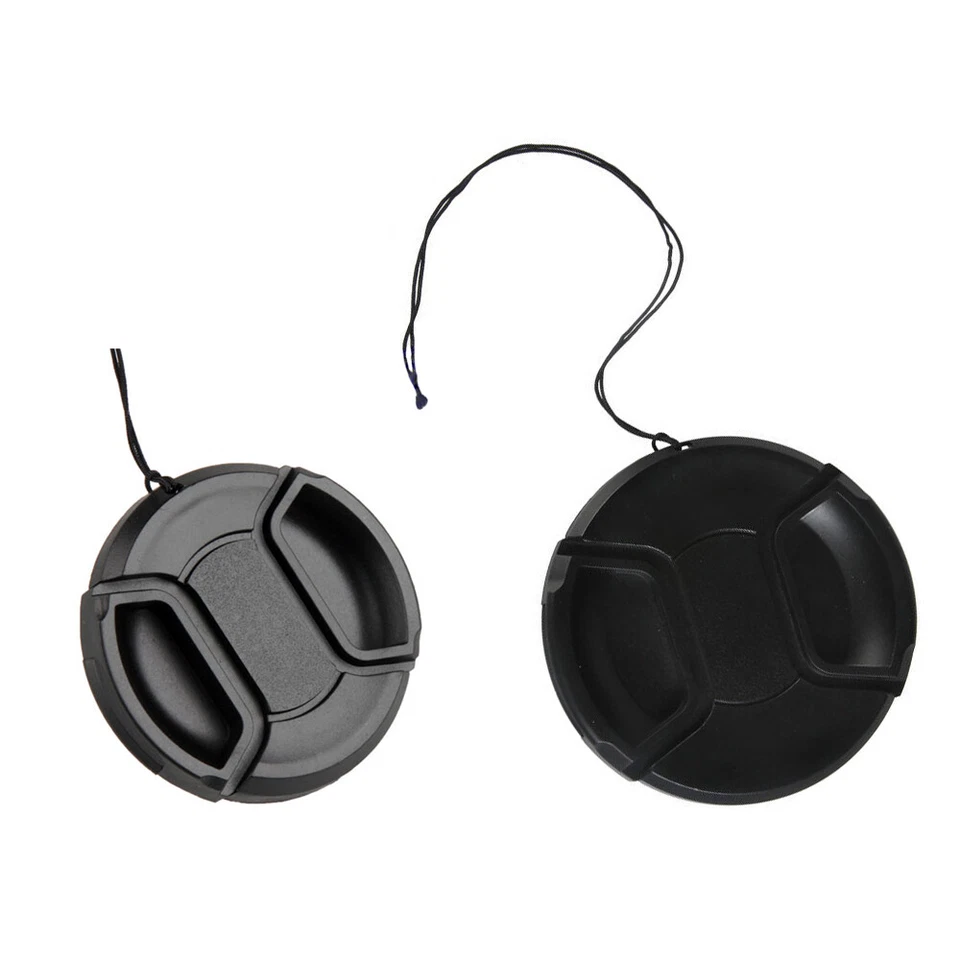 49mm-77mm Camera Center Pinch Snap On Front Lens Cap Cover For Nikon Canon - Image 3 of 4