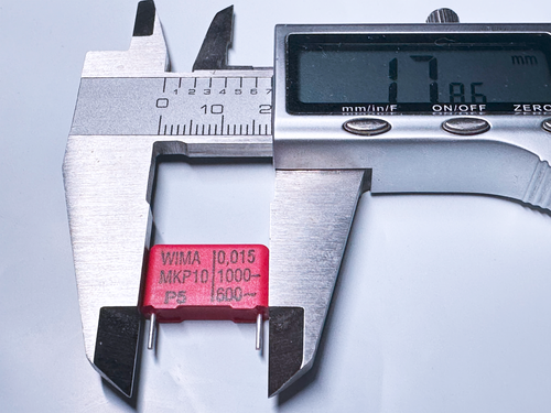25Pcs MKP 10 0,015µF WIMA 0.015uF 15nF 5% 1000VDC PP Film Capacitor P:15mm - Picture 4 of 5