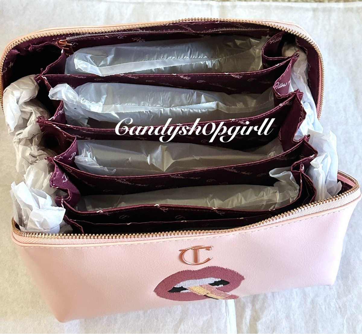 NEW Charlotte Tilbury Pillow Talk Large Makeup Bag Cosmetic