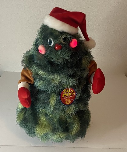VTG Rock-A-Long Oh Christmas Tree 2003 Animated Singing Dancing 18” Decoration - 第 1/11 張圖片