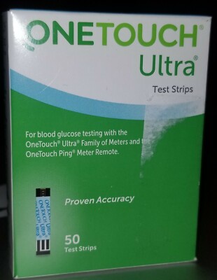 One Touch Ultra 020-245 Glucose Blood Test Strips - 50 Count