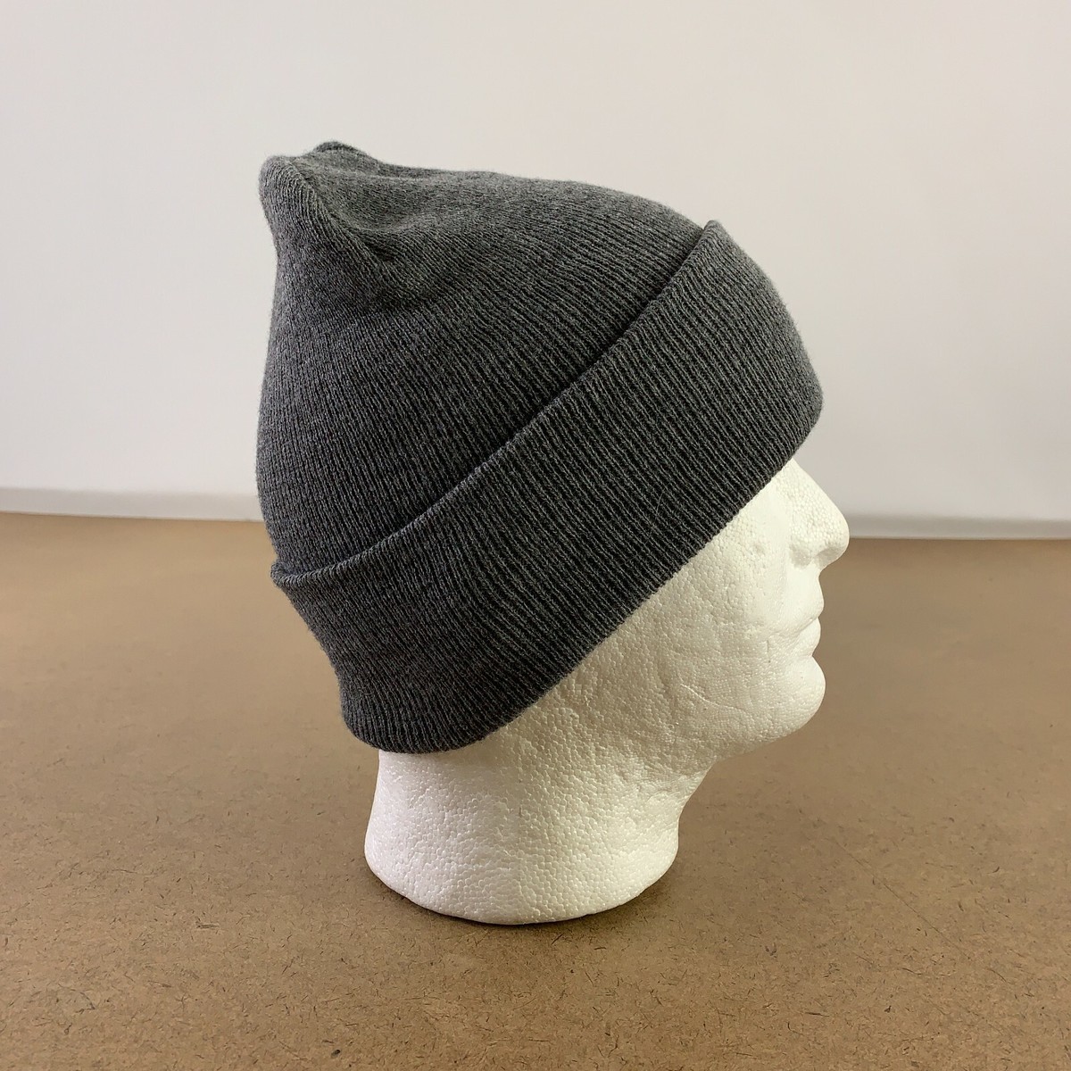 Port Company Unisex Adult One Size Gray Blank CP90 Knit Beanie