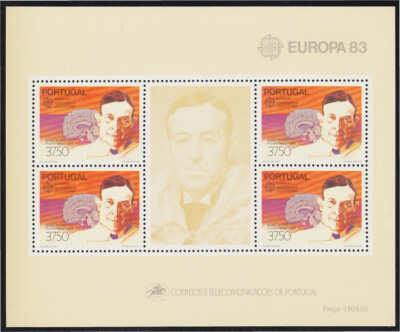 Portugal HB 41 1983 Europa Obras del género humano Prof. Egas Moniz MNH