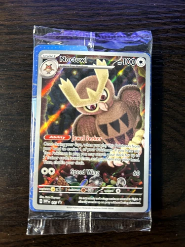 Pokemon TCG Noctowl SVP 141 S&V - Stellar Crown Black Star Promo *SEALED* Holo