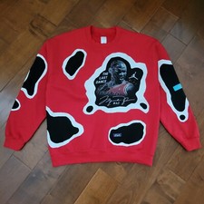 Michael Jordan Chicago Bulls Sweatshirt NEW Loud Threads Size Large Upcycle Red