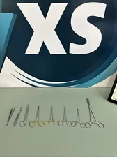 Used Surgical Suture Removal Minor Surgery Kit  Instruments Set Of 8