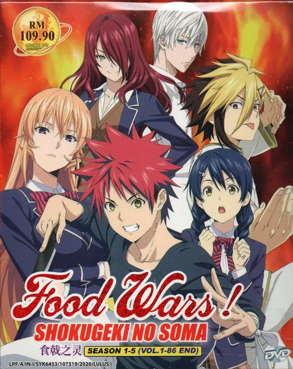 Anime DVD Shokugeki no Souma Food Wars! COMPLETE Season 1-5 ENG SUB All  Region