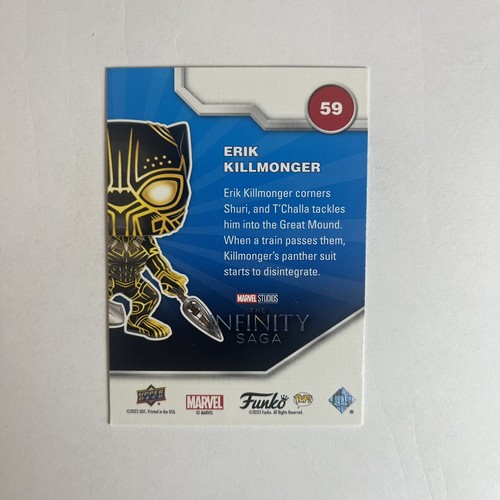 Funko Upper Deck Trading Card Erik Killmonger #59 Gold Spectrum - Bild 2 von 2