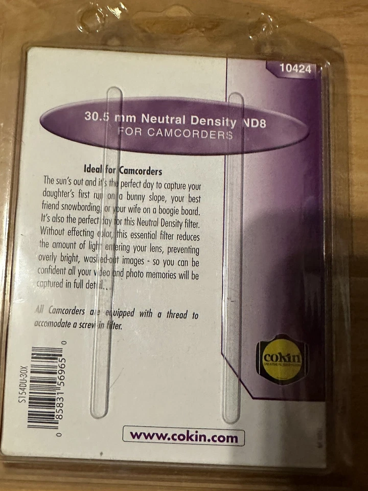 Genuine Cokin 30.5mm ND8 Neutral Dentisy Lens Filter ND-8 ND 8 Glass Filter 30.5 - Image 2 of 2