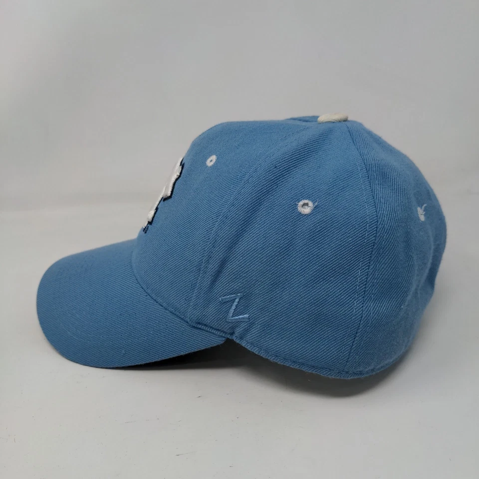 North Carolina Fitted Hat Blue Size 6 7/8 Embroidered Authentic Zephyr The Hat - Image 3 of 4