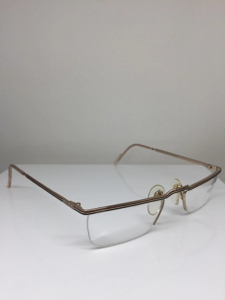 Nuevas Gafas Gucci GG 1207 De Colección C. 36E Oro Brillante 52-21mm Italia Foto 4 de 4