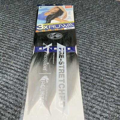 3X Ruwa Braid 24'' Sensationnel Xpression Pre-Stretched Hair SM1B/60