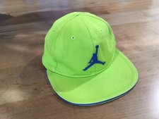 Youth Nike Jordan Jump Man Cap Green w/ Blue Trim Fitted Hat Sz 4-7