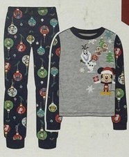 Disney Pixar 100th Anniversary 2 Pc Pajama Set Men  s M 32-34 Winter Christmas