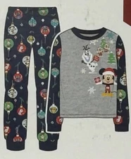 Disney Pixar 100th Anniversary 2 Pc Pajama Set Men’s M 32-34 Winter Christmas