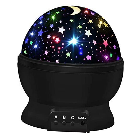 Night Light for Kids,Kids Night Lights,Star Night Black Night Light for Kids