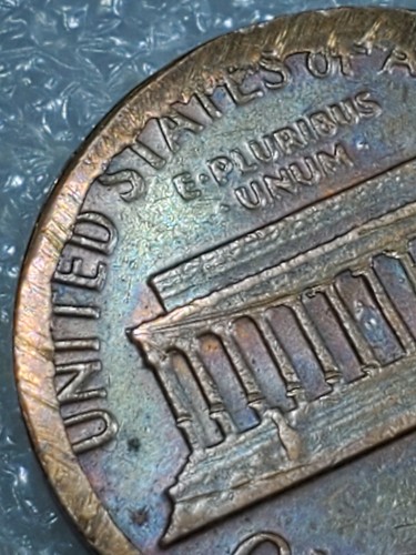1981P ⭐️RARE⭐️Lincoln Cent Mint Error EXTRA METAL ALL AROUND RIM/on Bust - Picture 16 of 24