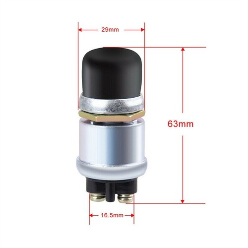 Universal 50A Push Starter Car Engine Switch Proof Button Repair Start Momentary - Picture 6 of 9