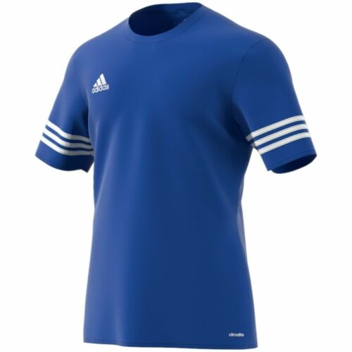 Adidas Entrada Kinder Trikot T-Shirt Sportbekleidung Climalite Pflegeleicht Blau