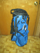 BRAND NEW Wilson Exo Lite Stand Bag 4 way top Dk Blue / Lt Blue