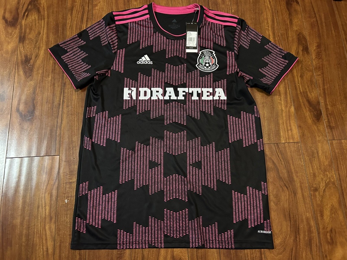 Seleccion Mexicana Jersey México Adidas 2020/21 Black With Pink
