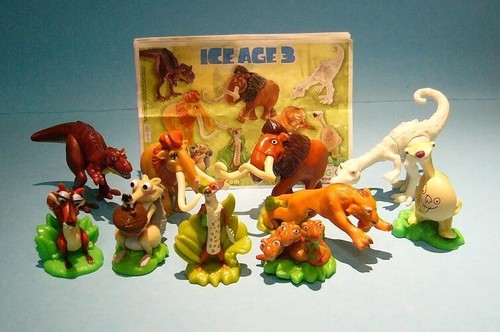 Kinder Ice Age 3 complet set (2009) + all Bpz EU Neutral