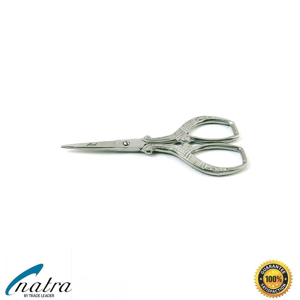Stickschere 9,5 cm Fadenschere Nähenschere Handarbeitschere Schere NATRA - Bild 2 von 4