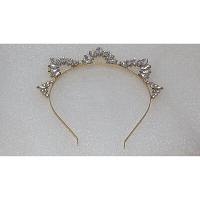 Gold Tone Crystal Princess Tiara Headband For Women & Girls $_57.JPG?set_id=880000500F main image 3