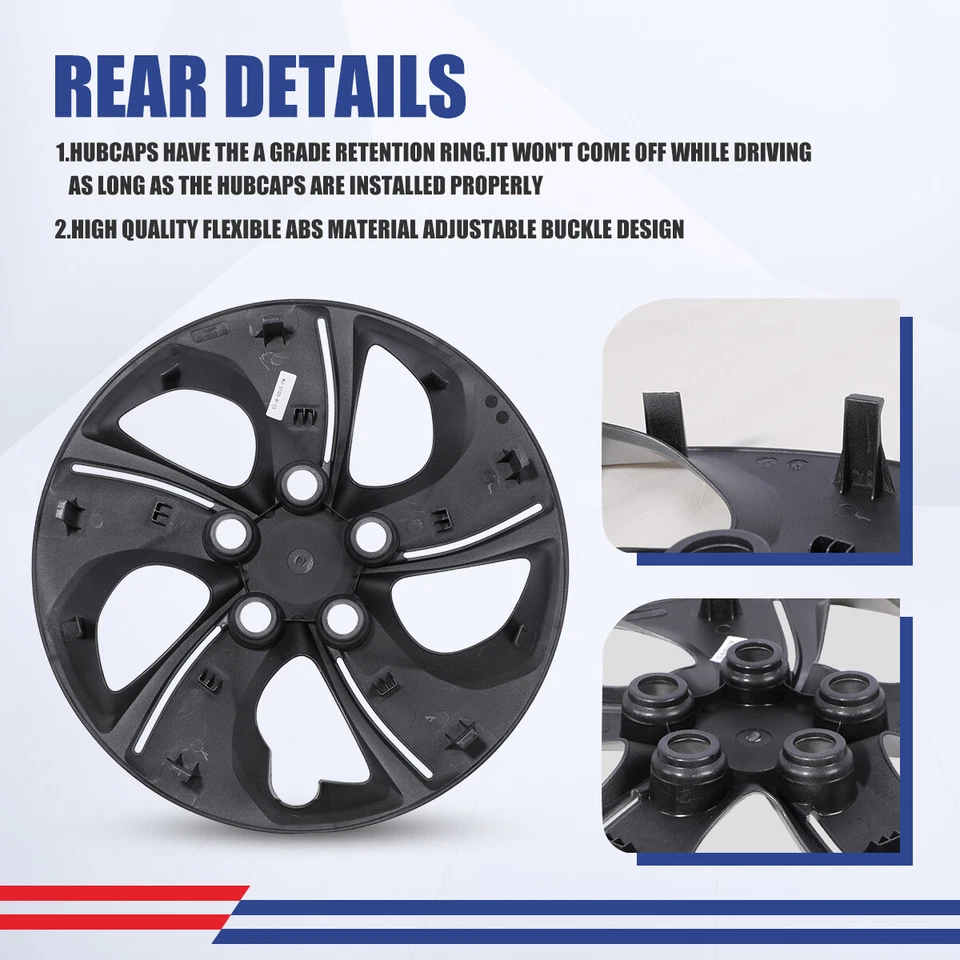 15in set of 4 Wheel Covers Full Rim Hub caps For 2013-2015 HONDA CIVIC SEDAN Foto 3 de 4