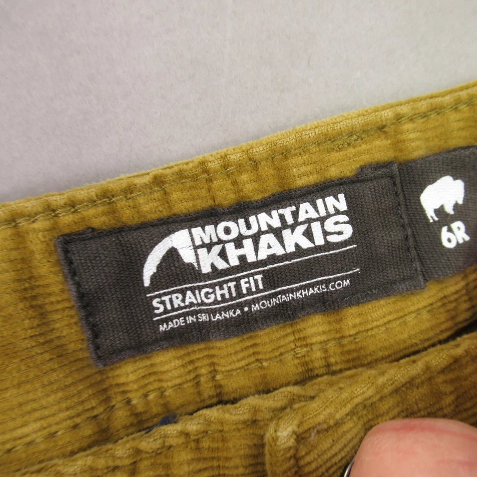 Mountain Khakis Jeans Womens 6 Regular Mustard Straight Leg Corduroy - Image 3 of 4