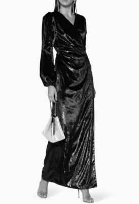 maria lucia hohan black dress Maria Lucia Hohan Velvet Maxi Dress Shop Online – Maria Lucia Hohan –  Luxury Brand Outlet main image 1