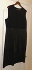(NWT) Authentic ST. JOHN COUTURE Knit Black DRESS with Sequined Bottom (Size 16)