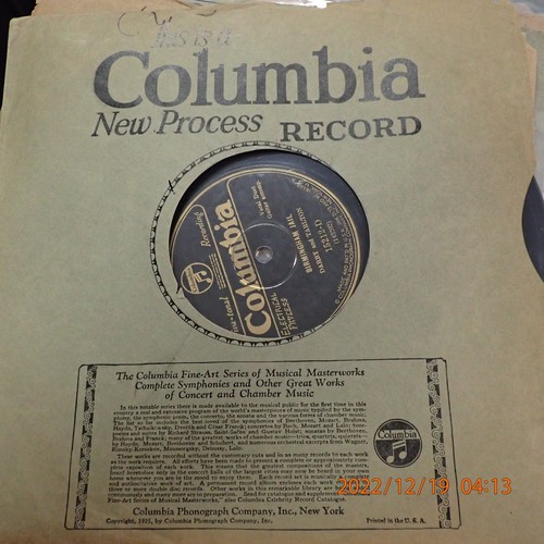 78 Tom Darby & Tarlton COLUMBIA 15212-D Birmingham Jail Columbus Stockade Blues