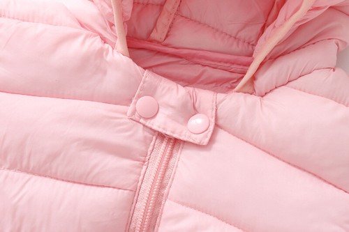 Baby Boys Girls Light Down With Ear Hooded Overalls Romper Outdoor Jumpsuit - Picture 9 of 16