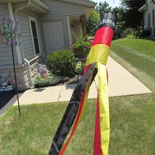 NEW!Germany,Deutschland,WINDSOCK Flag Color:Black Red Gold. 60"