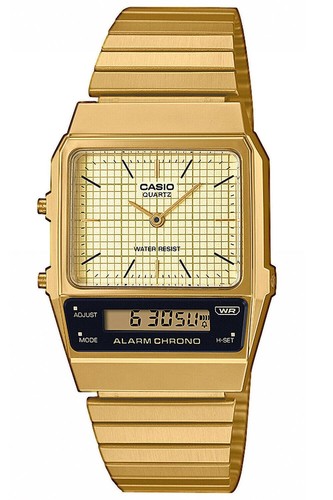 CASIO STANDARD limited model AQ-800EG-9A Gold ana-digi Men's Watch New in Box - Picture 1 of 1