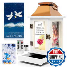 Memorial Gifts for Loss of Mom Memorial Lantern with Photo Frame Keepsake Dr
