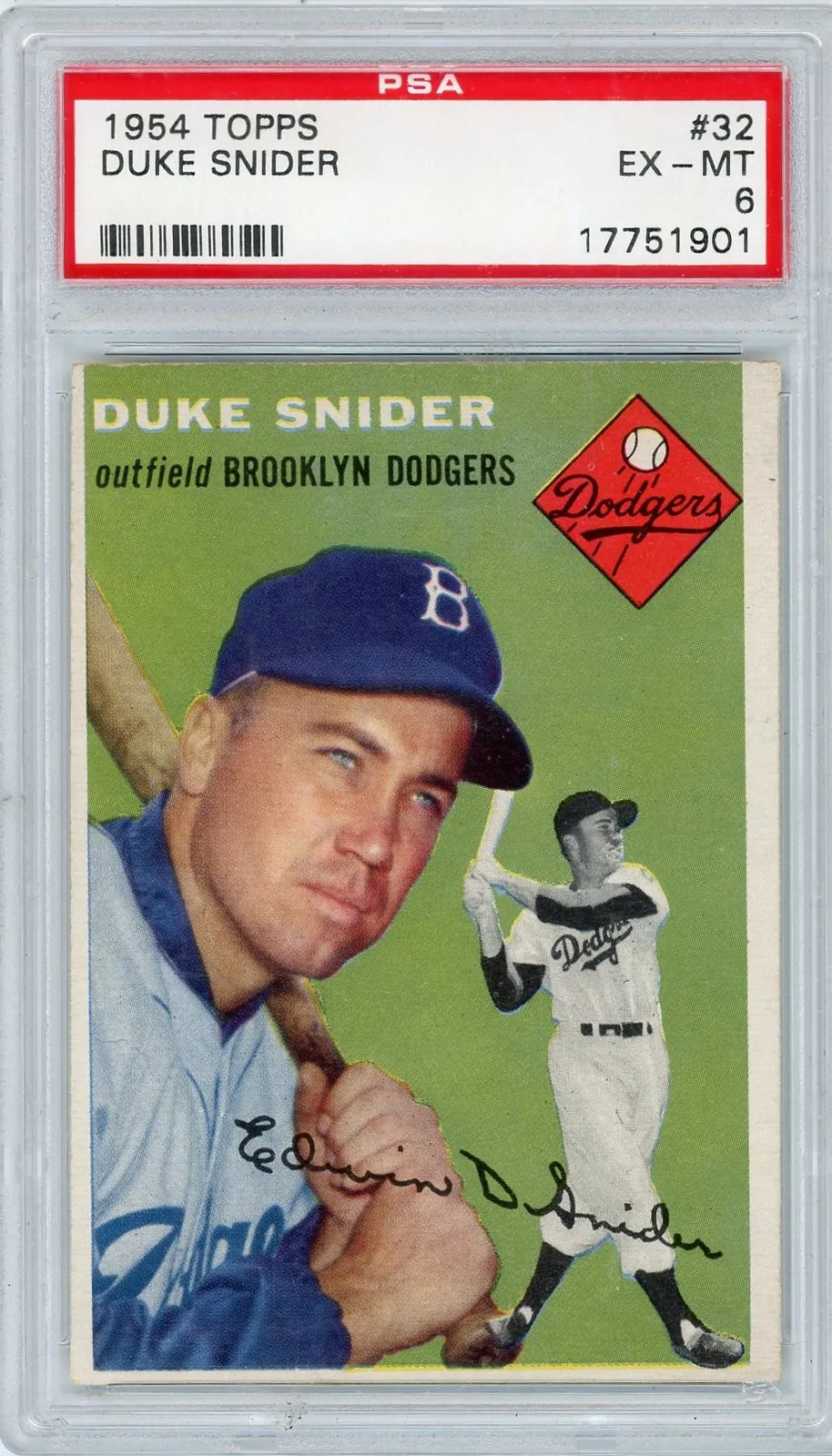 1954 Topps Duke Snider #32 PSA 6