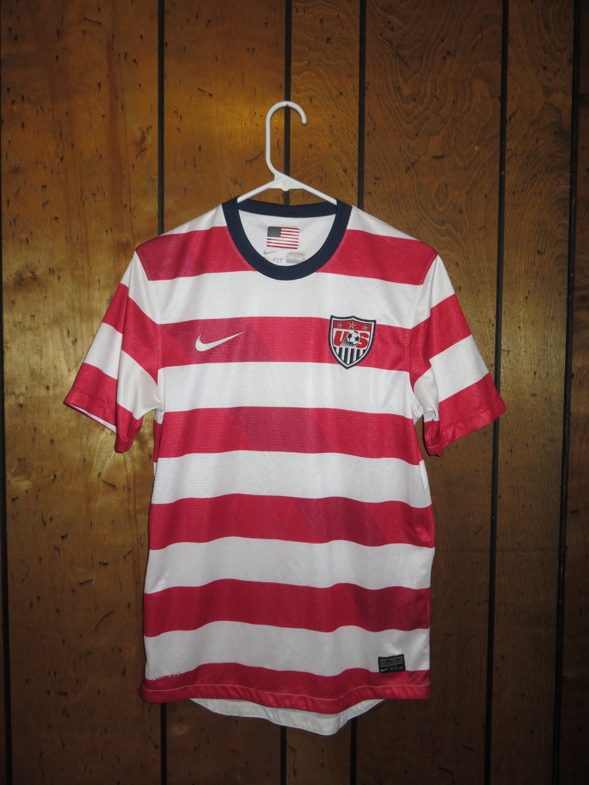 Vintage Nike 2012 USA USMNT Waldo Original Authentic Soccer Jersey Kit S