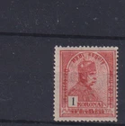 HUNGARY , 1915 ' WAR CHARITY '  SG185 TY8  1k + 2f RED, MNH + GUM    G.C.V.