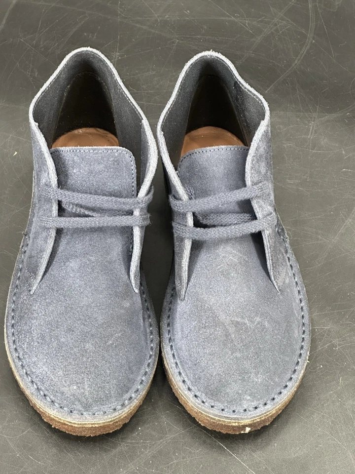 Crewcuts синий чукка ботинки мальчика размер K4 кожи классические туфли сделано в Италии - Изображение 3 из 4