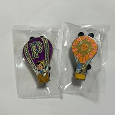 Disney Pinocchio Jiminy Cricket Pin Badge Set Balloon