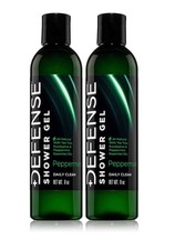 Defense Soap Peppermint Body Wash All Natural Shower Gel 2 Pack