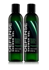 Defense Soap Peppermint Body Wash All Natural Shower Gel 2 Pack