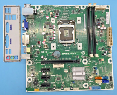 HP IPM87-MP REV:1.03 707825-002 DDR3 -mATX -  Sockel 1150 - mit I/O Shield#M3128