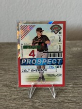 2024 Panini COLT EMERSON #124 Prospect Edition Red Ice Prizm | Prospect Ticket