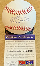 Mike Trout Los Angeles Angels of Anaheim Signed Baseball with 2012 ROY Insc PSA
