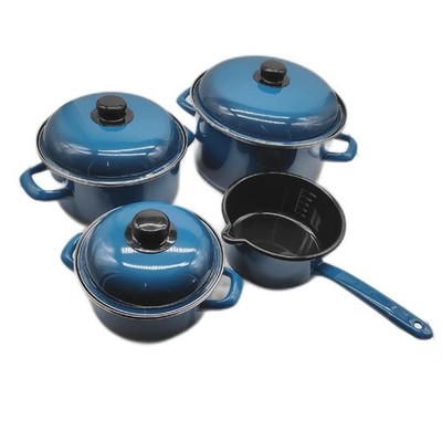 Kochtopf Set Kochgeschirr Blue Shadow 7 teilig Küchenausstattung Kochen